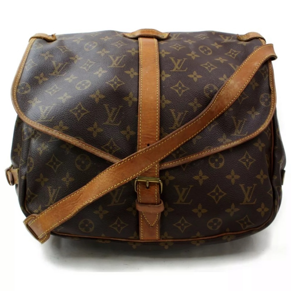 💯% Authentic Louis Vuitton Shoulder Bag Saumur 35